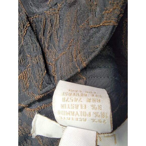 CACHE LUXE Trouser Flare Pants SZ 2 Brocade Textured Fatal-fashion Office Siren - Picture 6 of 10